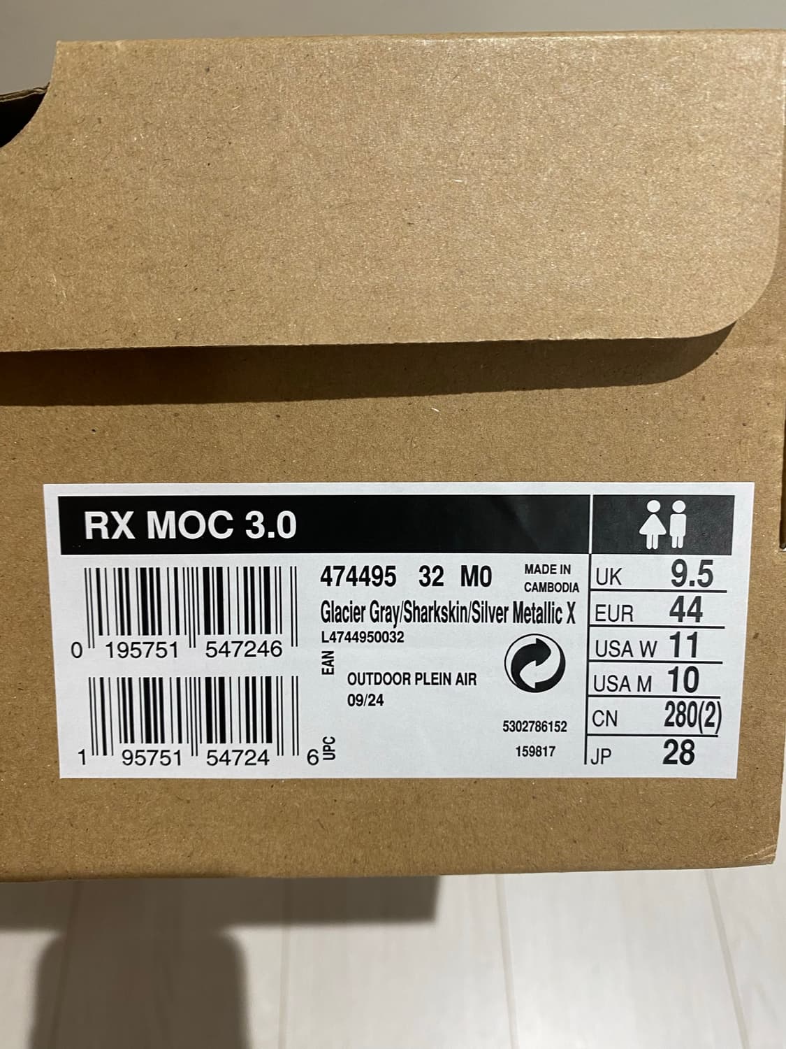 살로몬 RX 모크 3.0 글레이셔 그레이 색상 280 새상품 상품이미지4