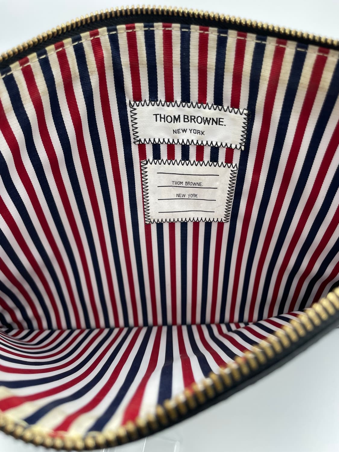 [ M ] 정품 톰브라운 페블그레인 로고 클러치백  상품이미지5