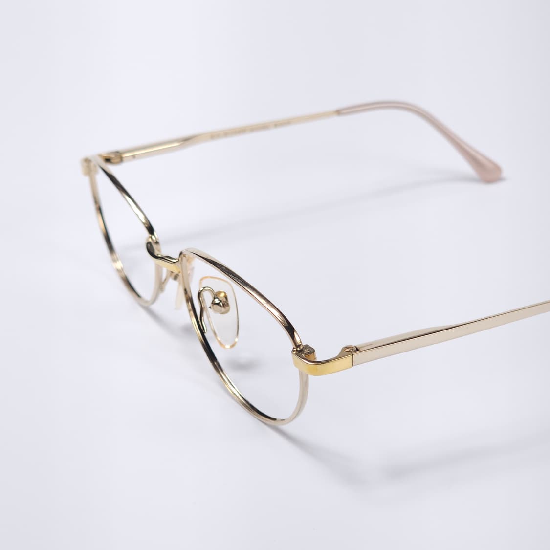 21K 도금 90년도 오벌형 빈티지 안경 상품이미지3