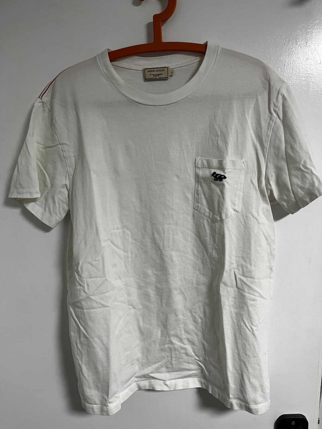 메종키츠네 아플리케 스티치 라운드 반팔 상품이미지2