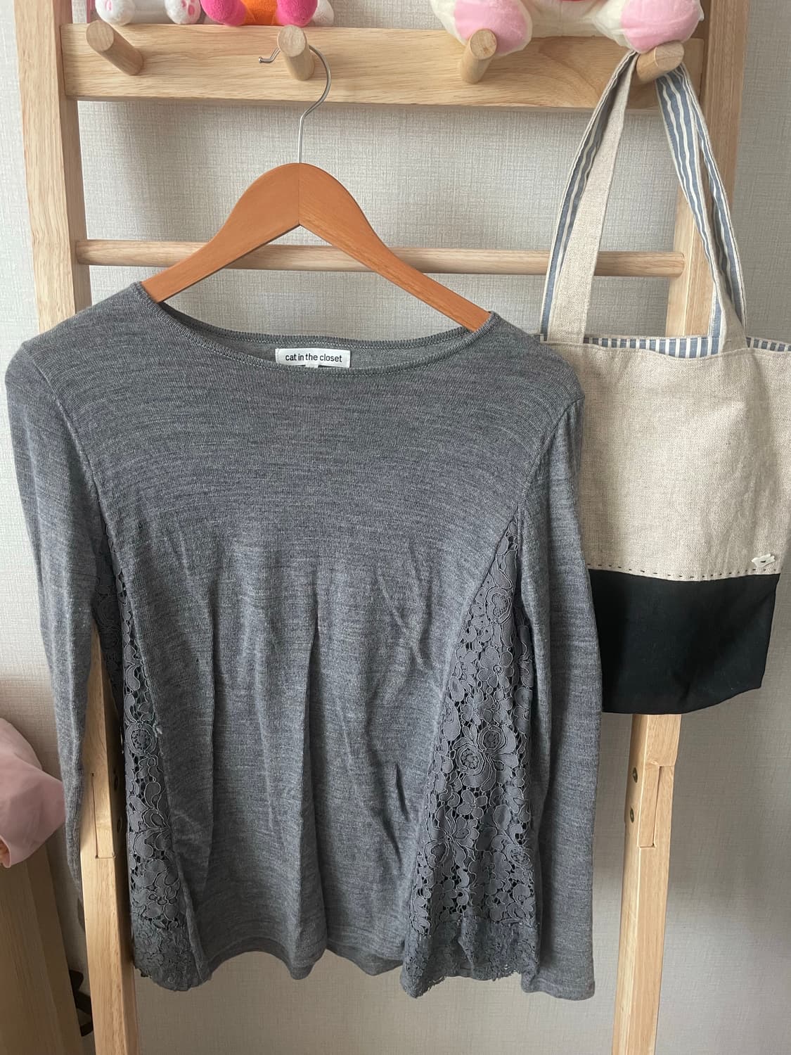 모리걸 빈티지 도쿄모리 떡볶이 코트 set 💙🩶 상품이미지4