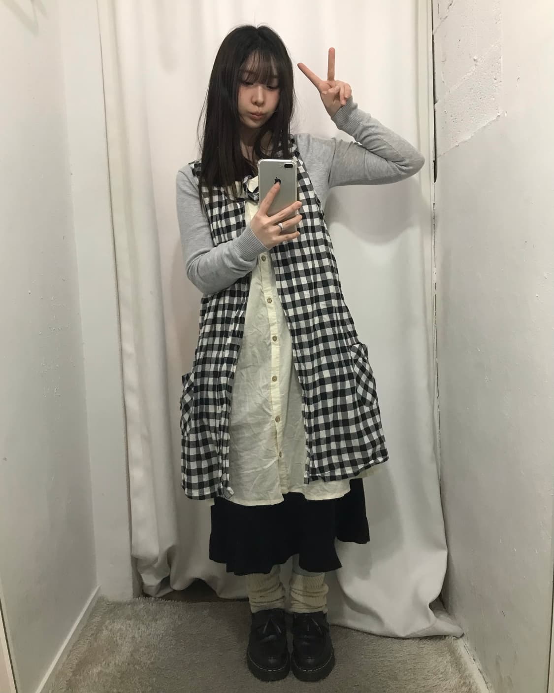 ♫ 깅엄체크 하구미 코디 🏁 상품이미지1