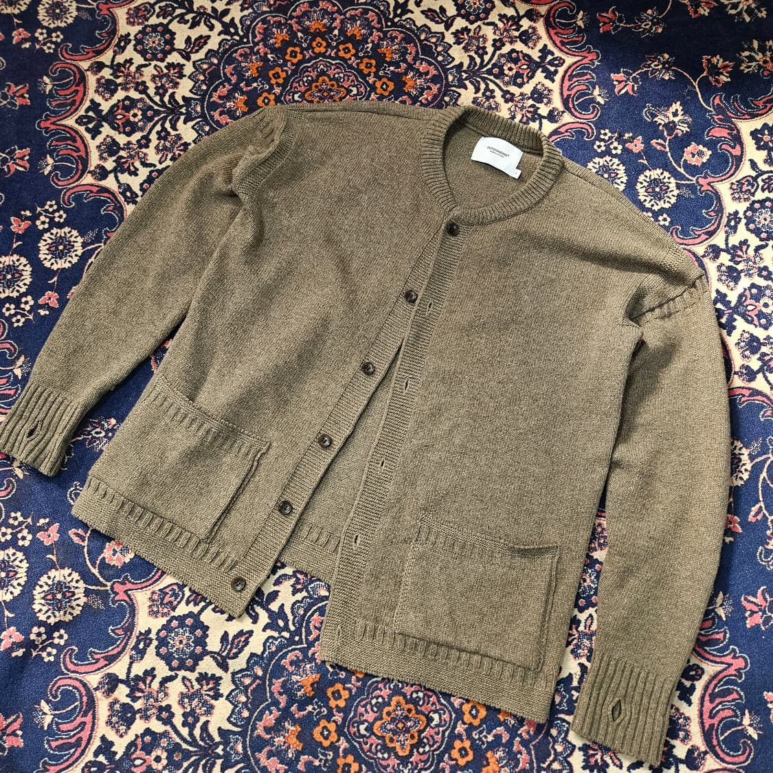 아웃스탠딩 피셔맨 울 혼방 라운드 가디건 자켓 3 size 상품이미지1