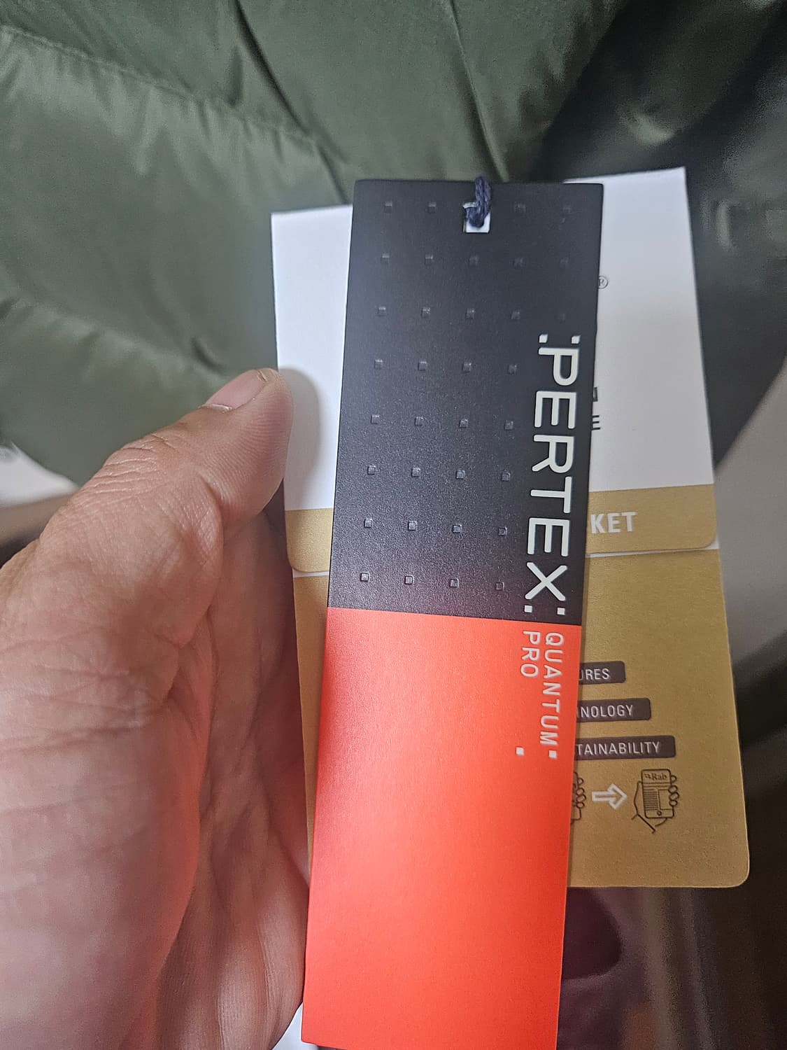 (새상품) rab 랩 뉴트리노 프로  올리브카키 L 상품이미지6