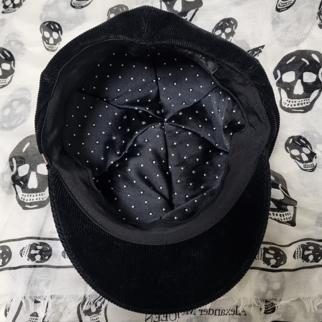 CA4LA 코듀로이 캐스킷 뉴스보이캡 블랙 상품이미지5