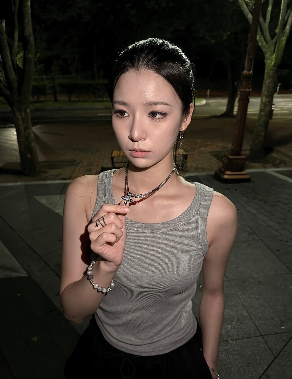 Steel the cross necklace 상품이미지8
