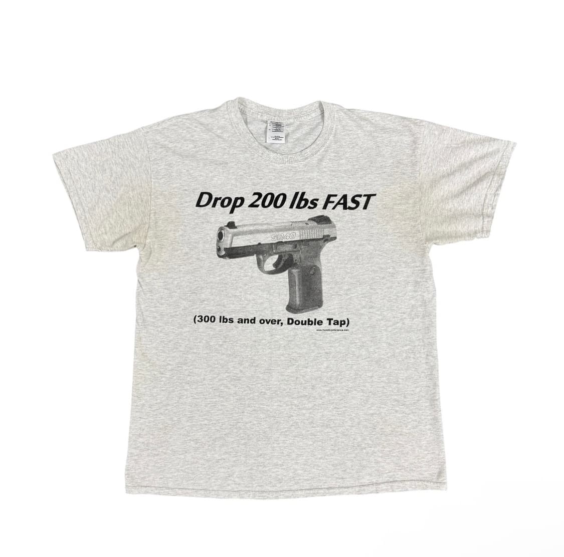 2000s Gun Graphic Humor 총기 유머 티셔츠 상품이미지1