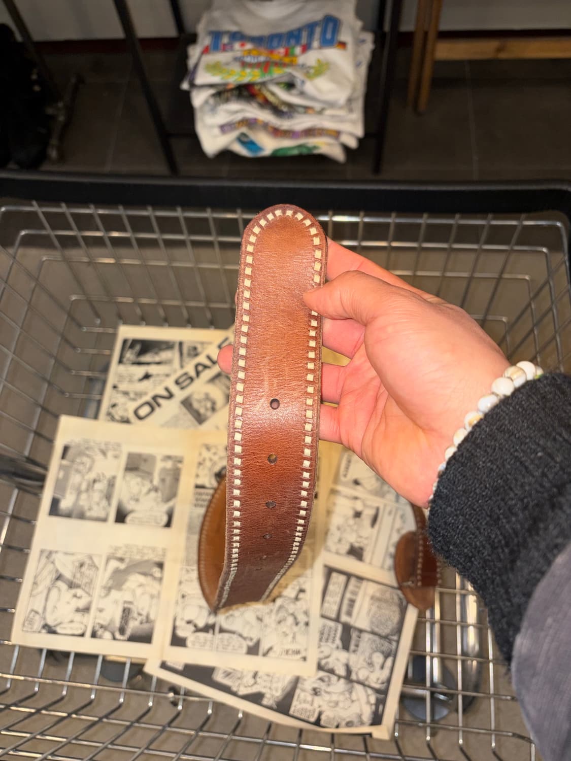 Ralph Lauren buckle stitch leather belt 상품이미지8