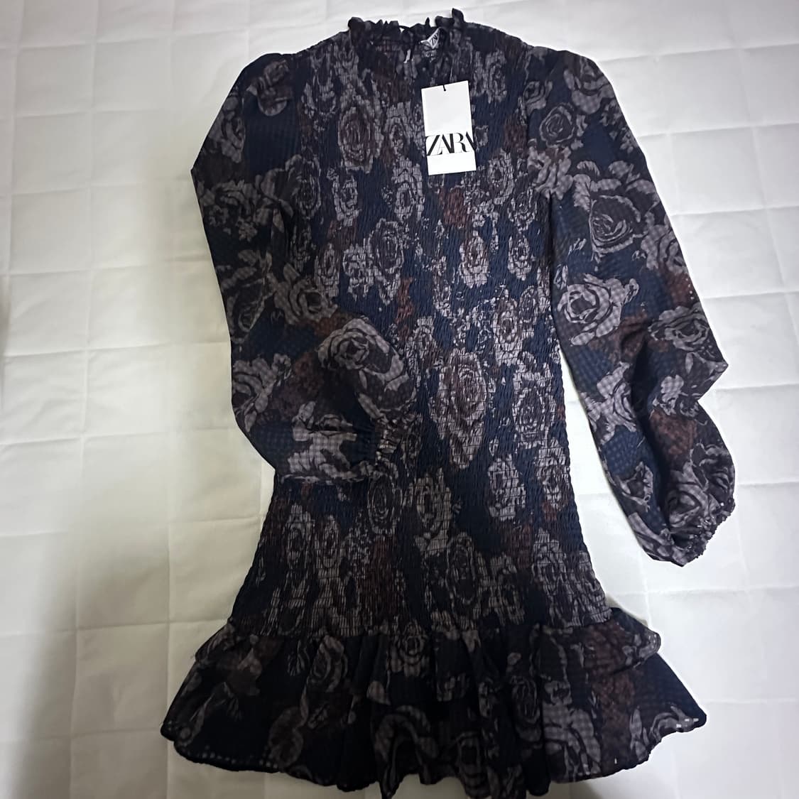 자라 플라워 패턴 미니 원피스 상품이미지2