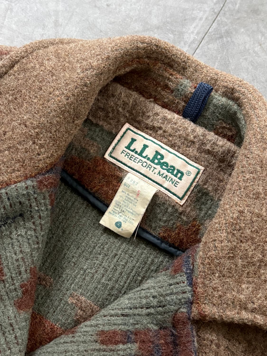 L.L.Bean 엘엘빈 울 아즈텍 나바호 패턴 자켓 상품이미지8
