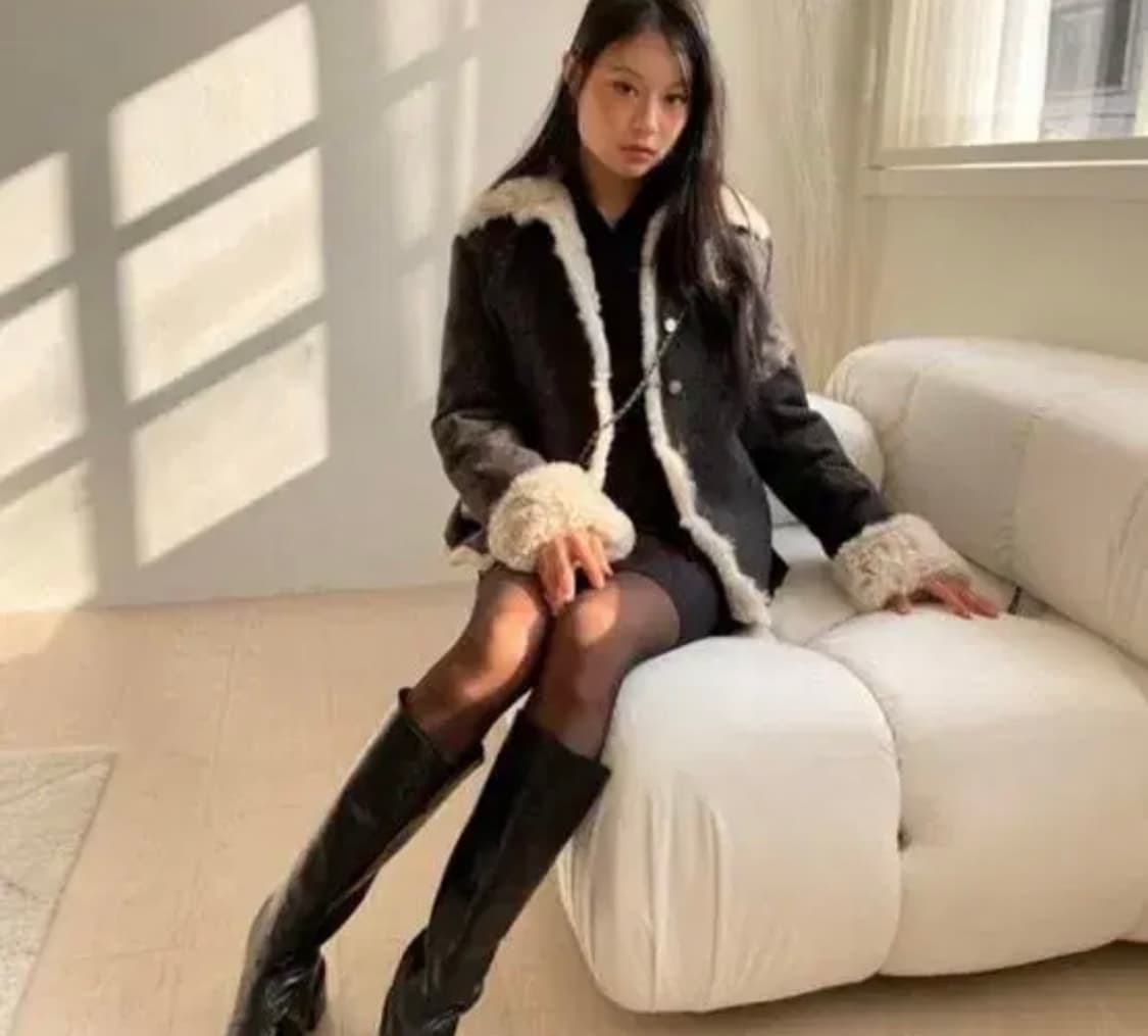 다크빅토리 퍼자켓 퍼숏코트 퍼무스탕 빈티지퍼자켓 상품이미지2