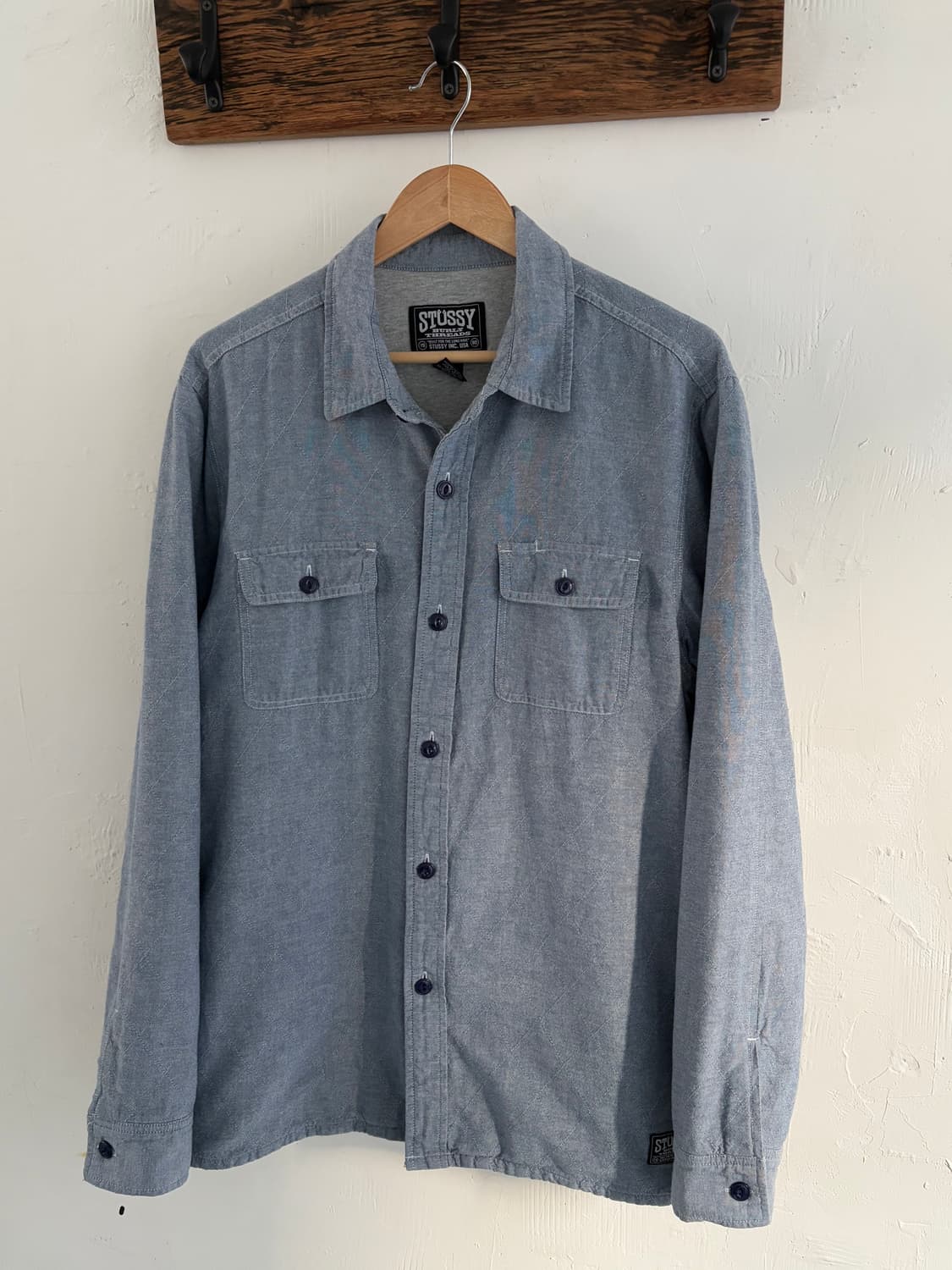 Stussy 스투시 투포켓 안감 데님 셔츠 자켓 상품이미지2