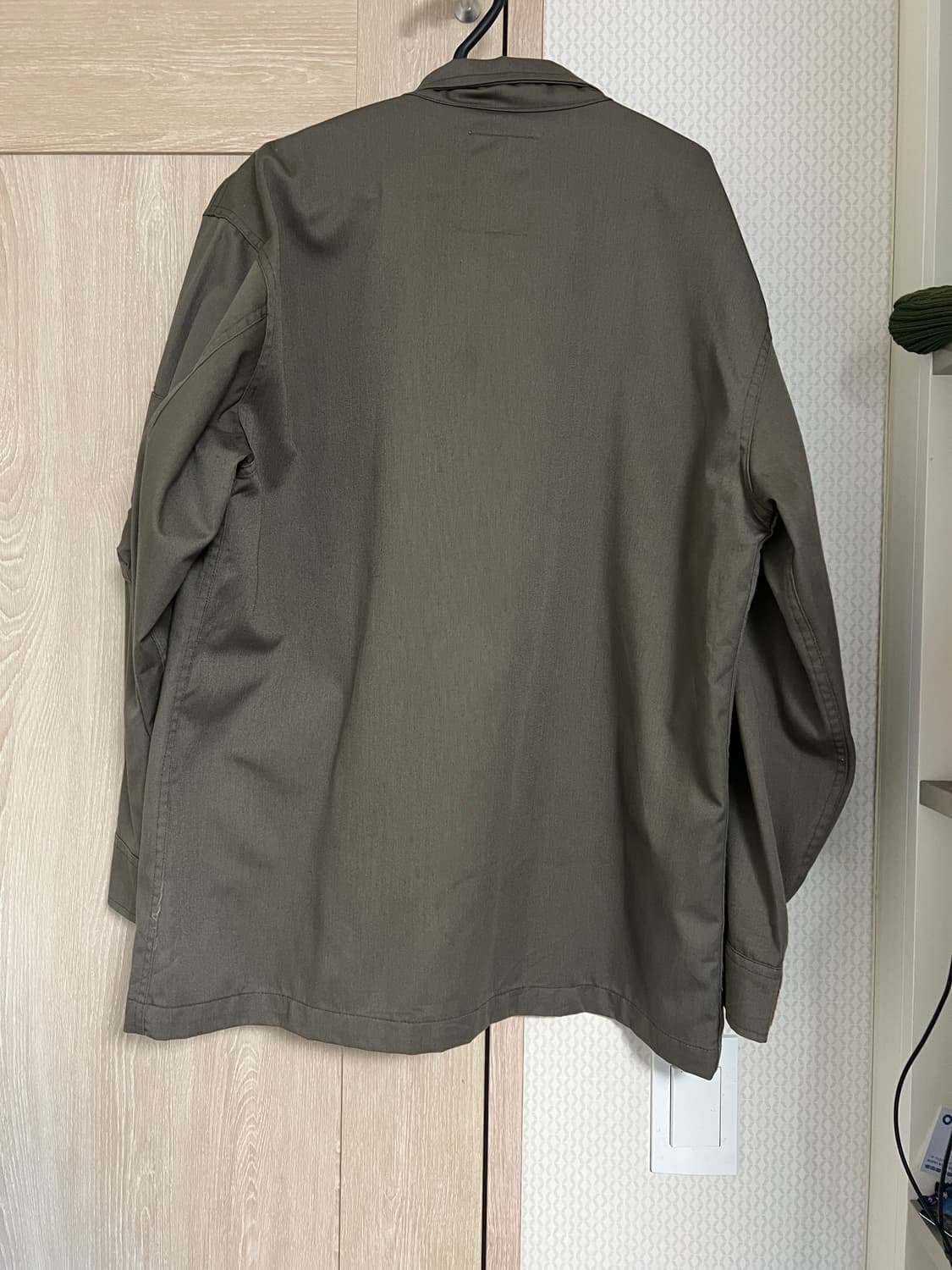 90s 올드 베이프 밀리터리 올리브 카키 셔츠 자켓 니고 상품이미지2