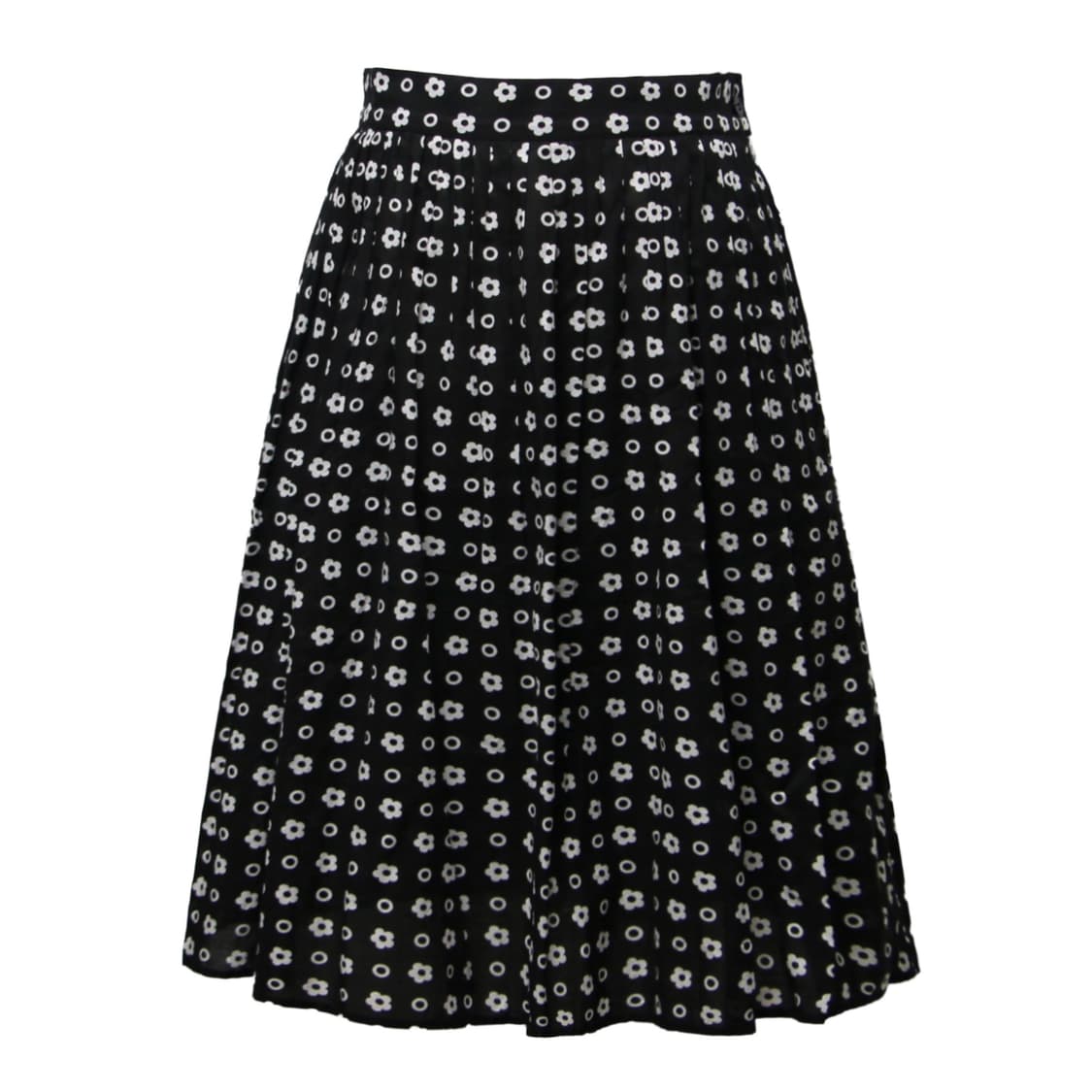 White Flower Print Midi skirt 상품이미지2