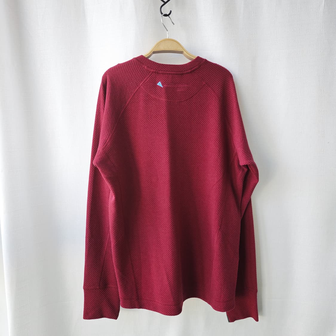 클라터뮤젠 Huge Crew 울혼방 긴팔 티셔츠 와인레드 M 상품이미지6