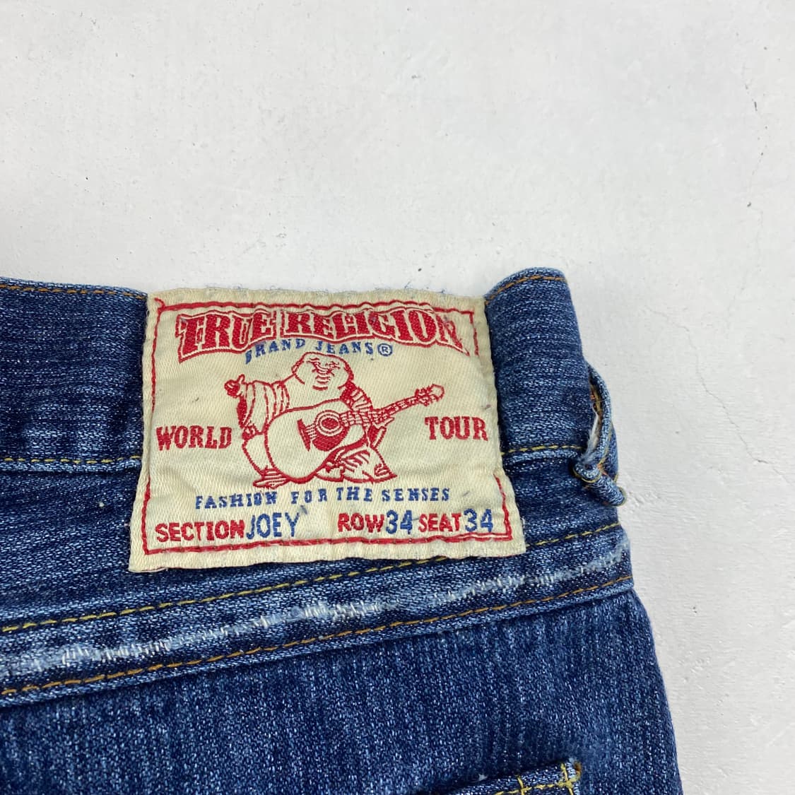 트루릴리전 백 포켓 자수 데님 진 (32) 상품이미지7