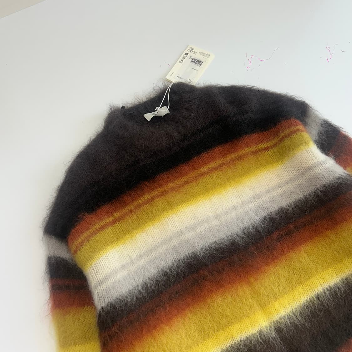 Cos 코스 데드스탁 브라운 스트라이프 니트 상품이미지4