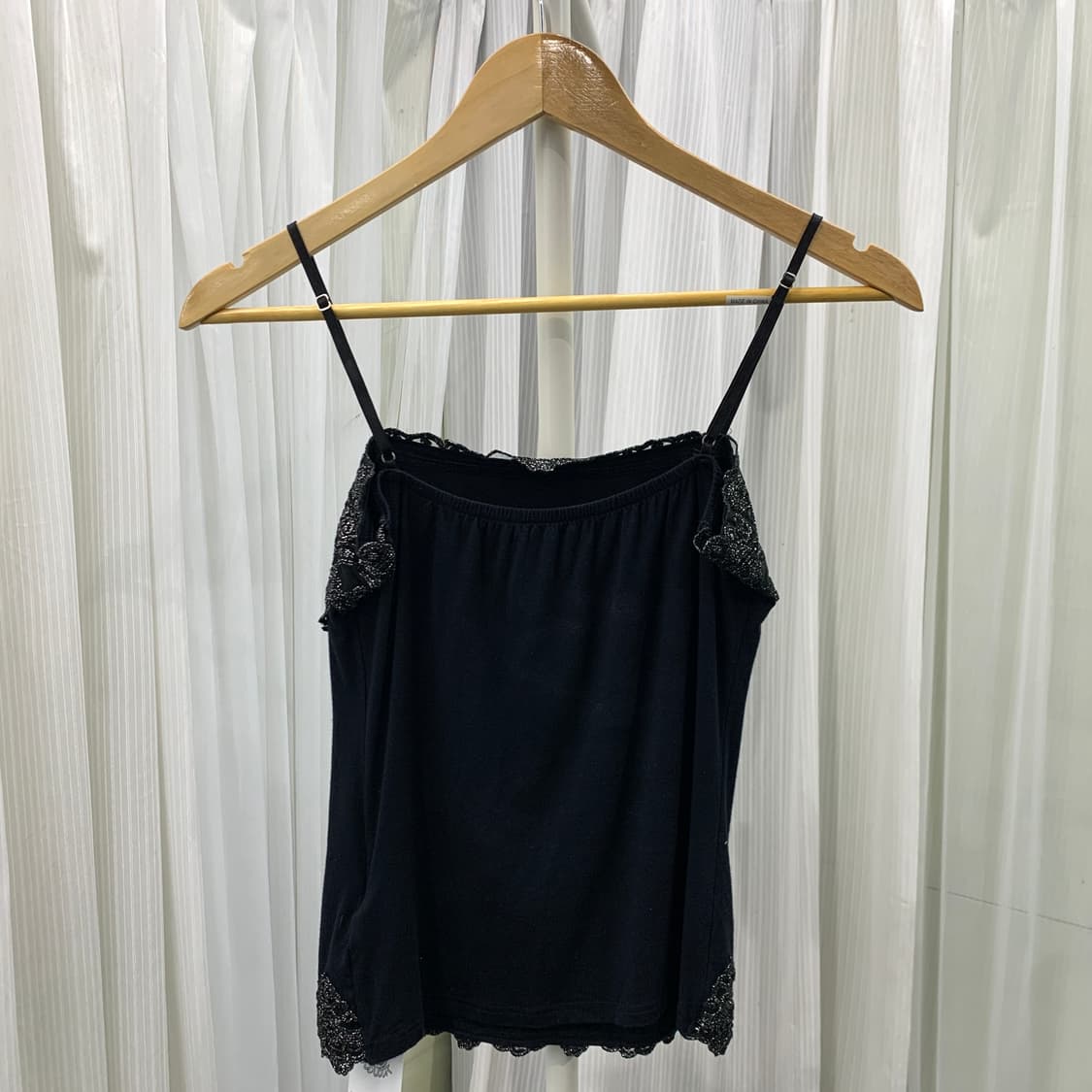 일본 빈티지 J&R 실버 펄 레이스 블랙 슬리브리스 1738 상품이미지2