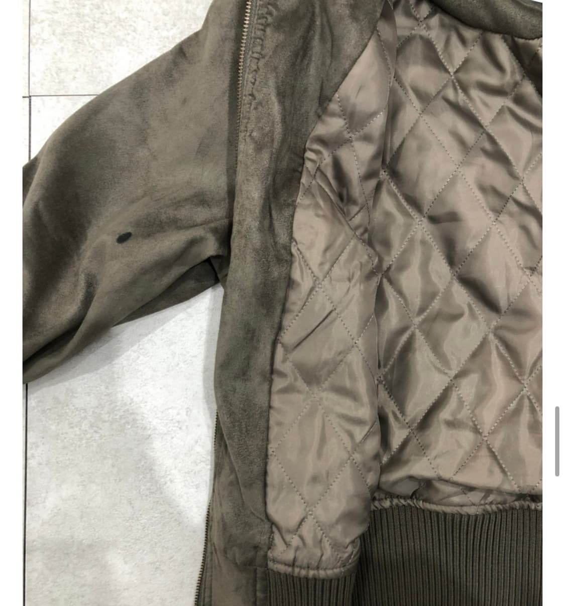 빈티지  누빔 자켓 하이넥 점퍼 상품이미지3