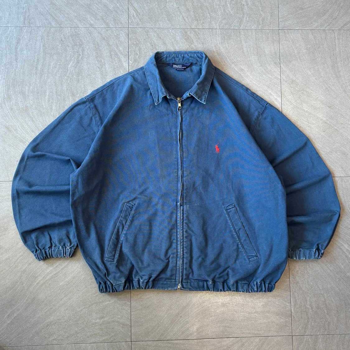 91년 신한 제조 폴로 정품 블루 스윙톱 자켓 상품이미지1
