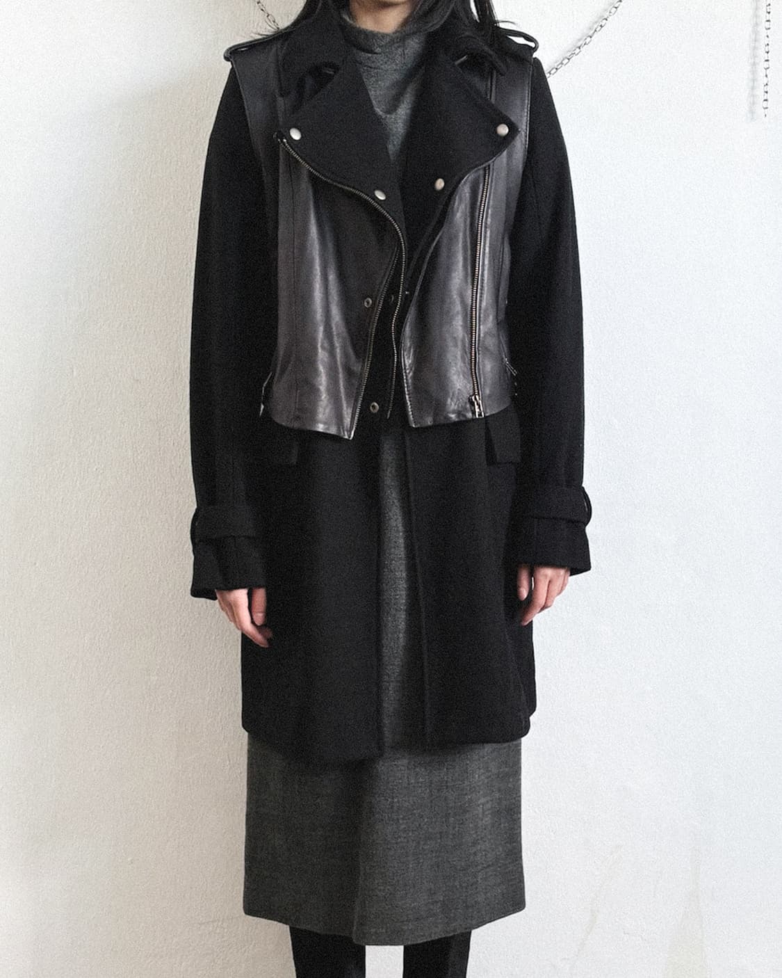 아디다스 SLVR 콜렉션 레더베스트 라이더코트 상품이미지2