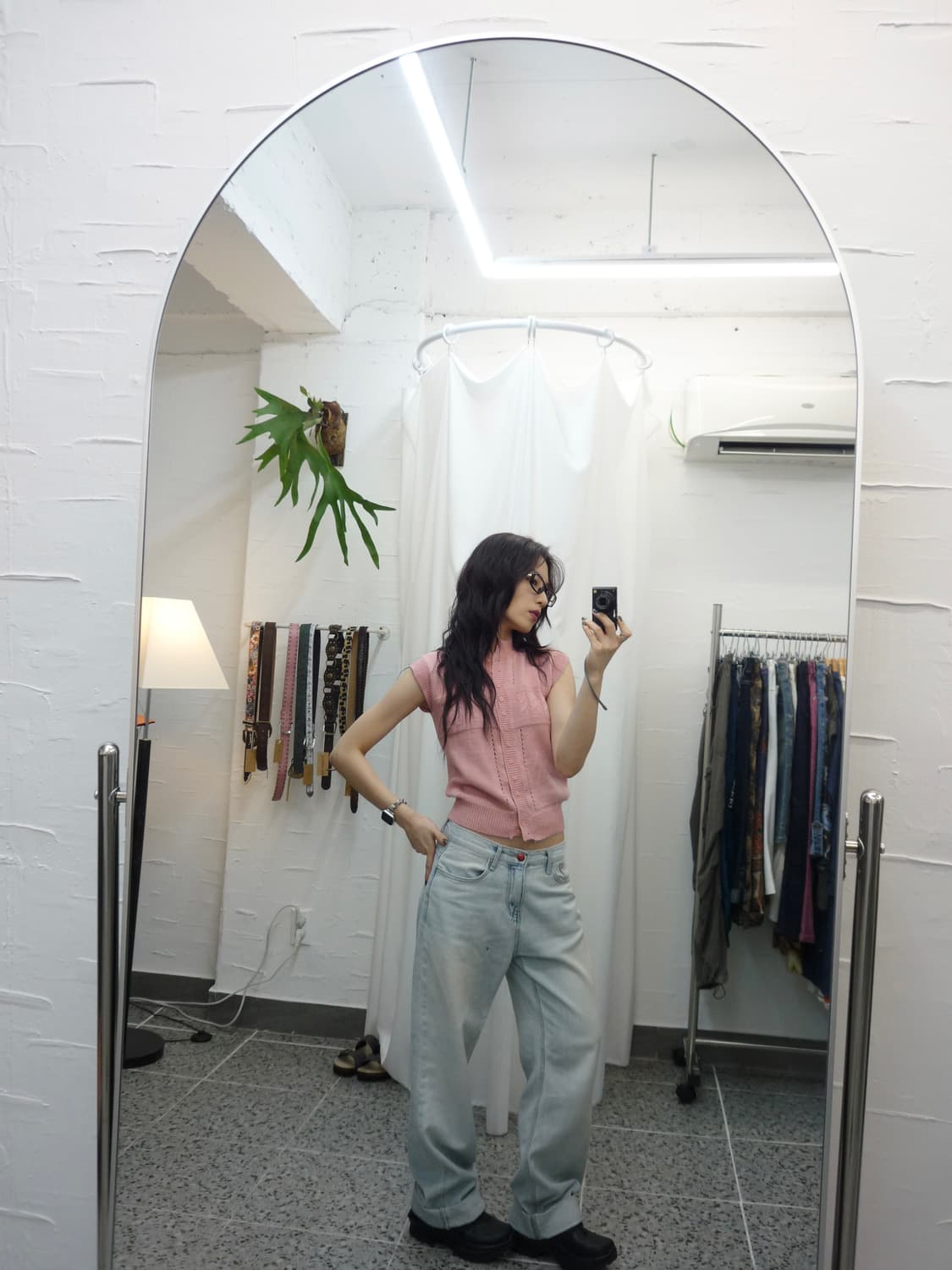 Pink choral knit 상품이미지1