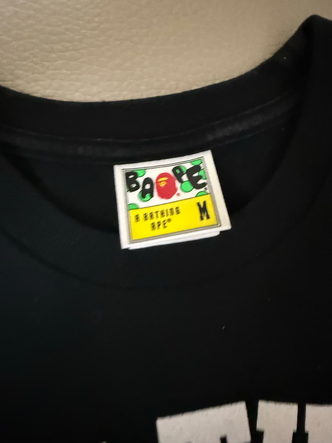베이프 컬리지 롱슬리브 티셔츠 블랙 M 상품이미지2