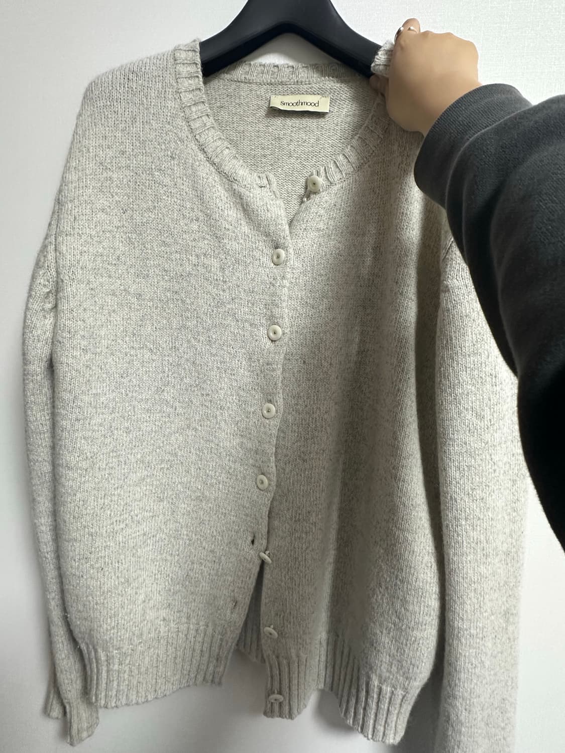 스무드무드 모렘 가디건 멜란지 오트 상품이미지3