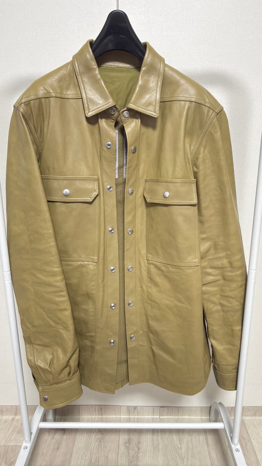 릭오웬스 레더자켓 머스터드 50사이즈 상품이미지1