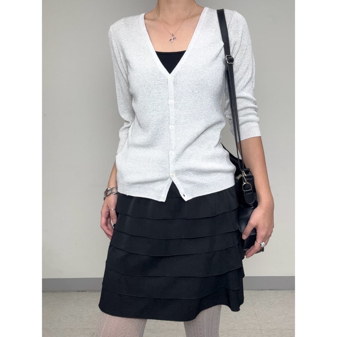 빈티지 글리터 가디건 상품이미지5