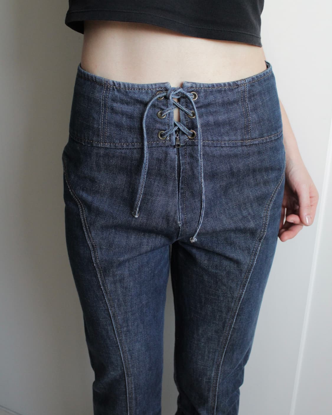 Prada red tab eyelet Jeans 상품이미지1