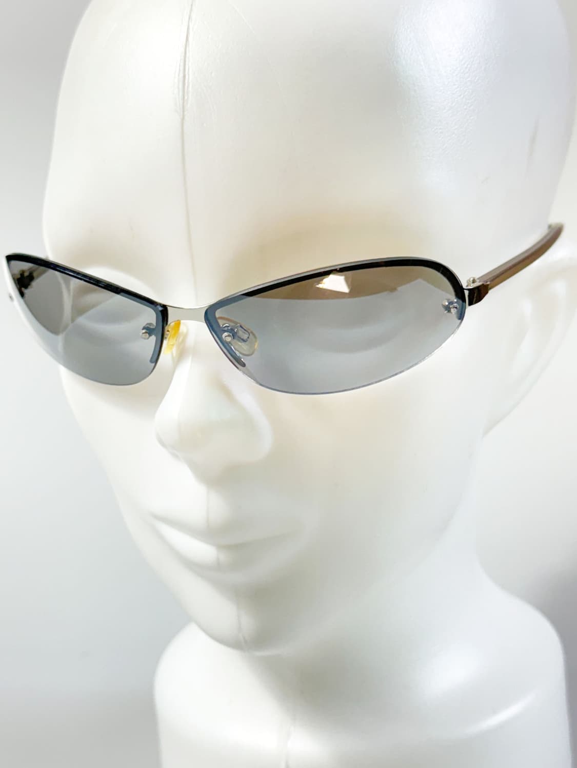 90s UNOSOLEIL 무테 스퀘어 쉴드 프레임 빈티지 선글라스 상품이미지8