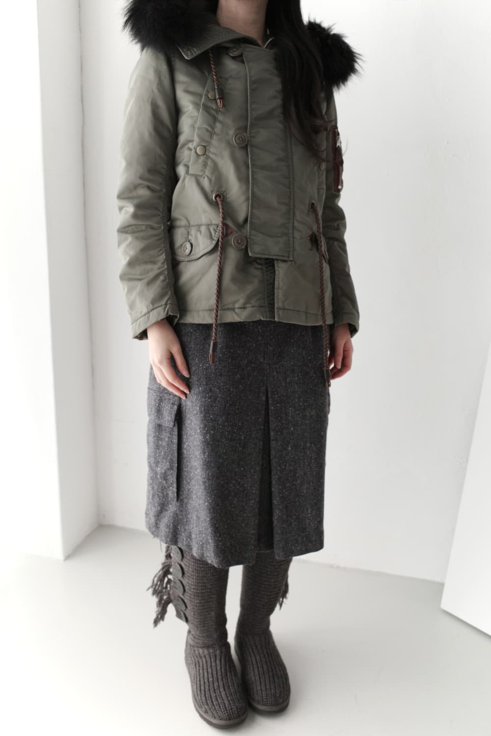 johnbull) fur button jacket 상품이미지6