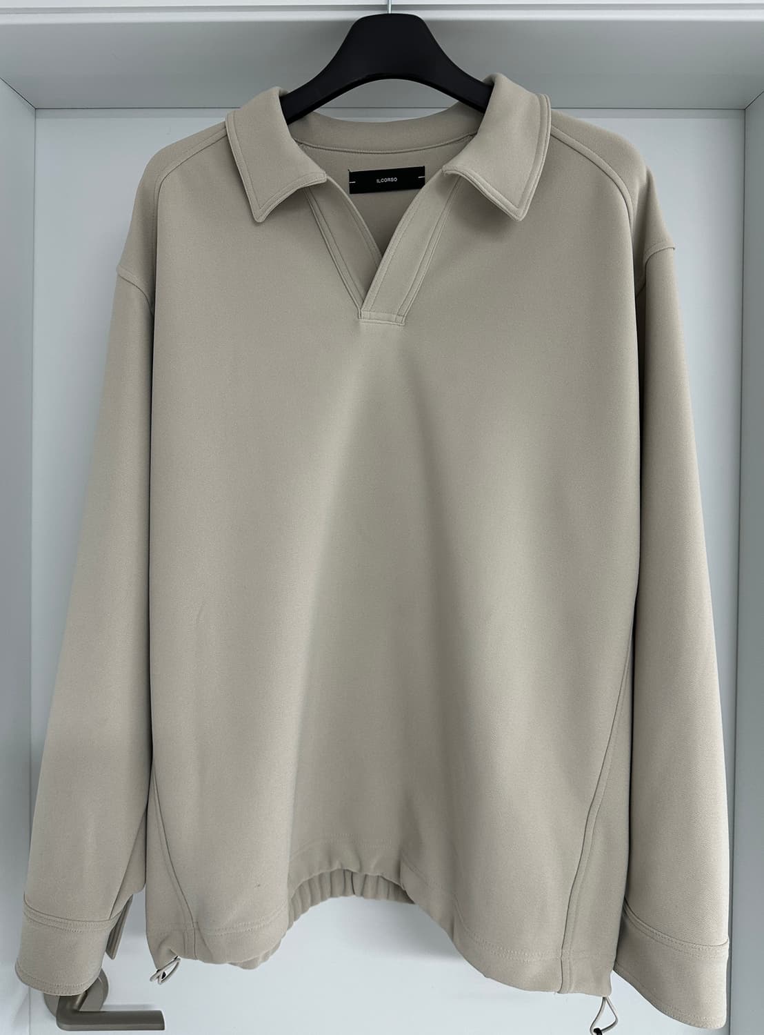 [일꼬르소] 남성 루즈핏 오픈 카라 셔츠 상품이미지1