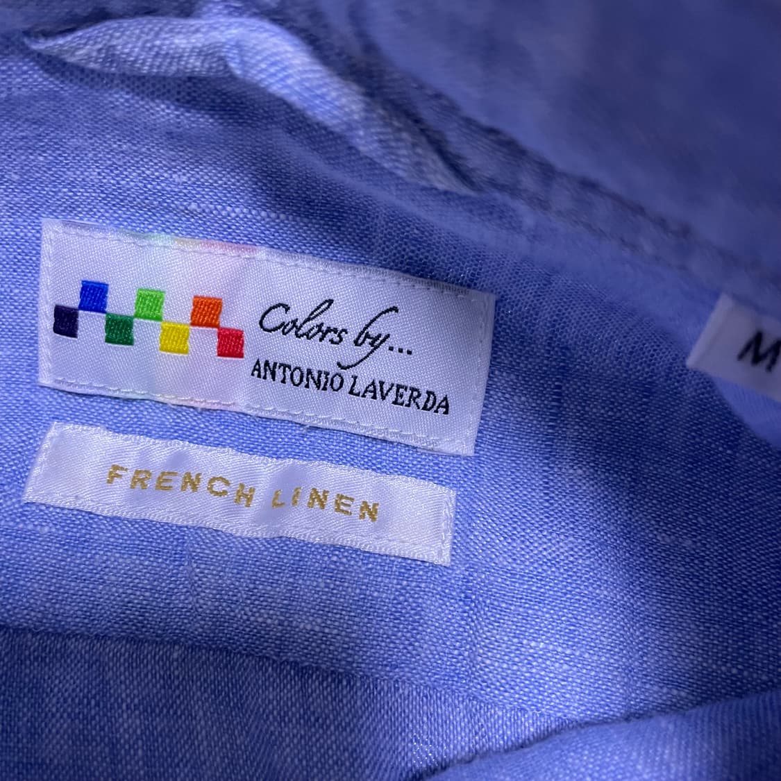 antonio laverda 프렌치 리넨 컷어웨이 카라 상품이미지3