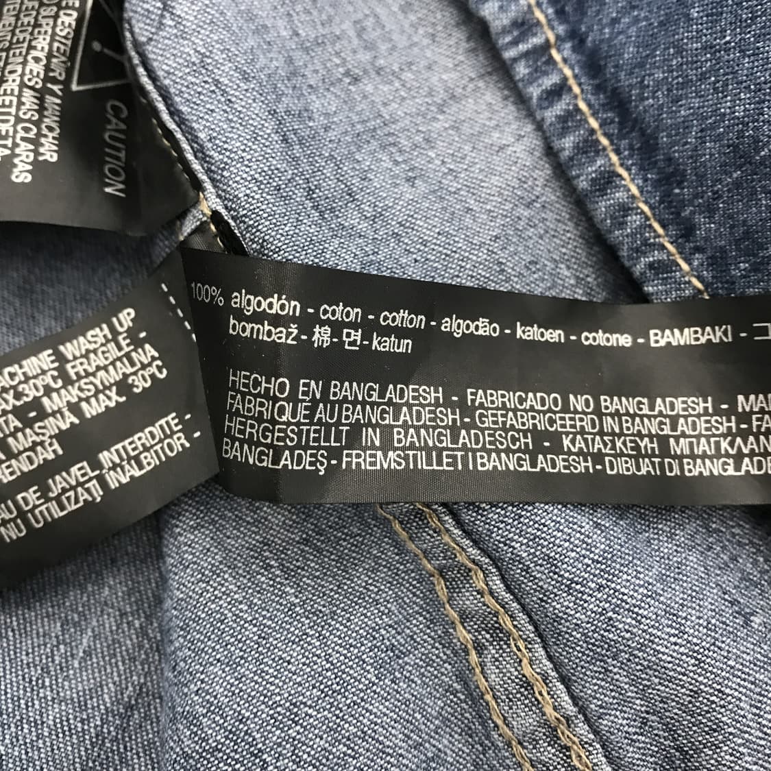 자라 웨스턴 데님셔츠 스냅단추 [L] 상품이미지6