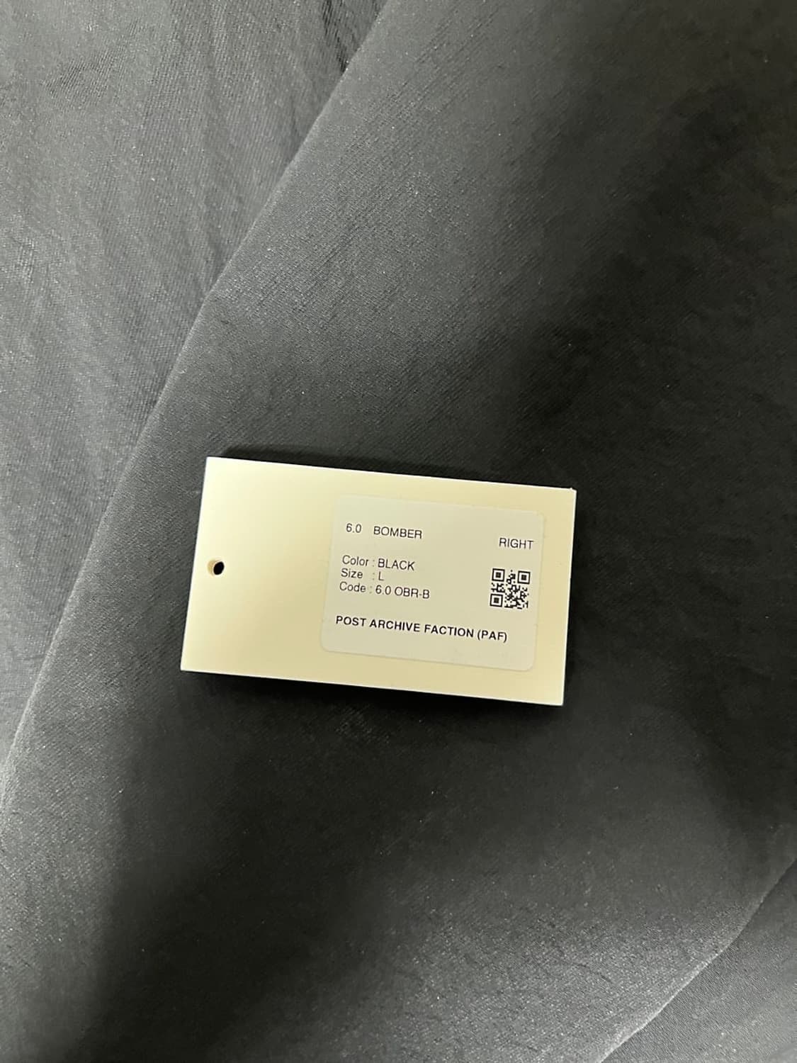 PAF 6.0 right 봄버자켓 블랙 라지 상품이미지3