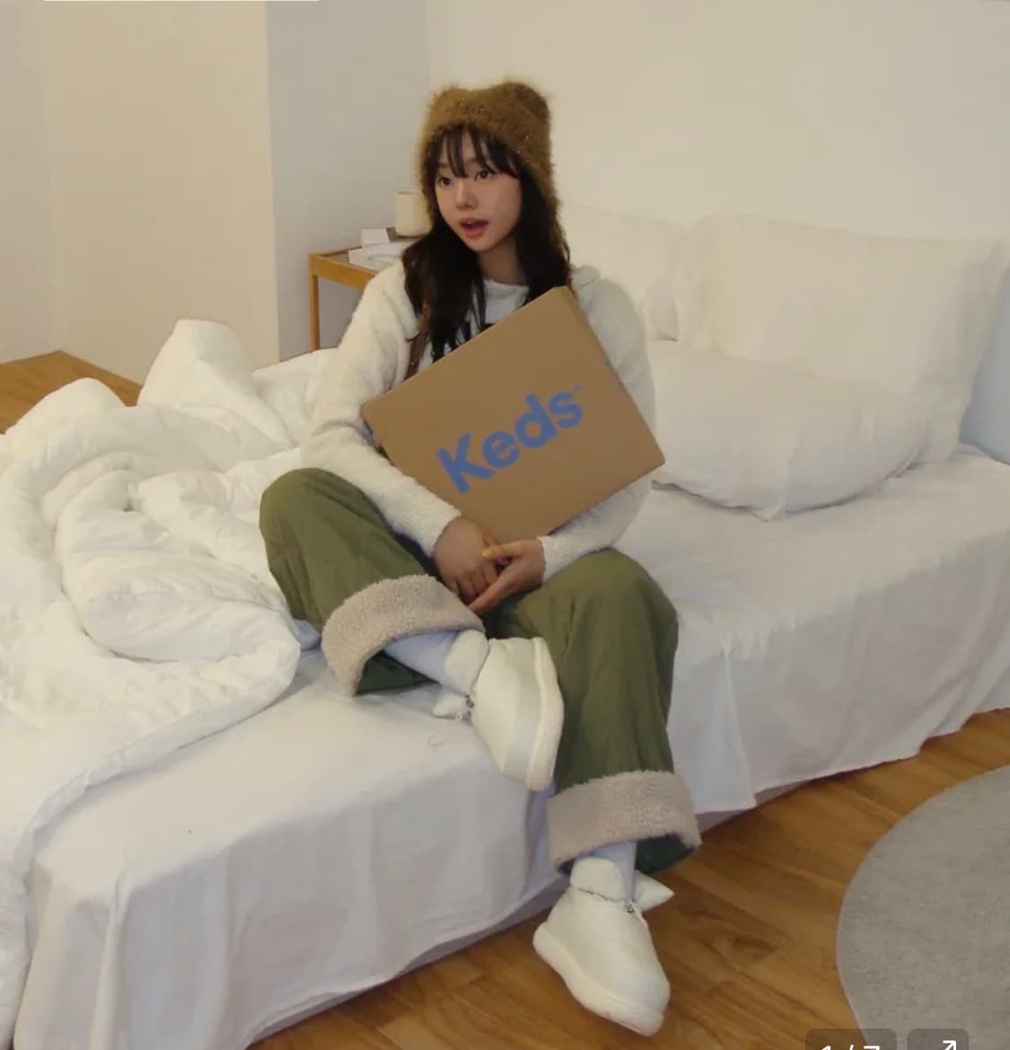 케즈 keds 클라우드 플러피 패딩부츠 220mm 상품이미지2