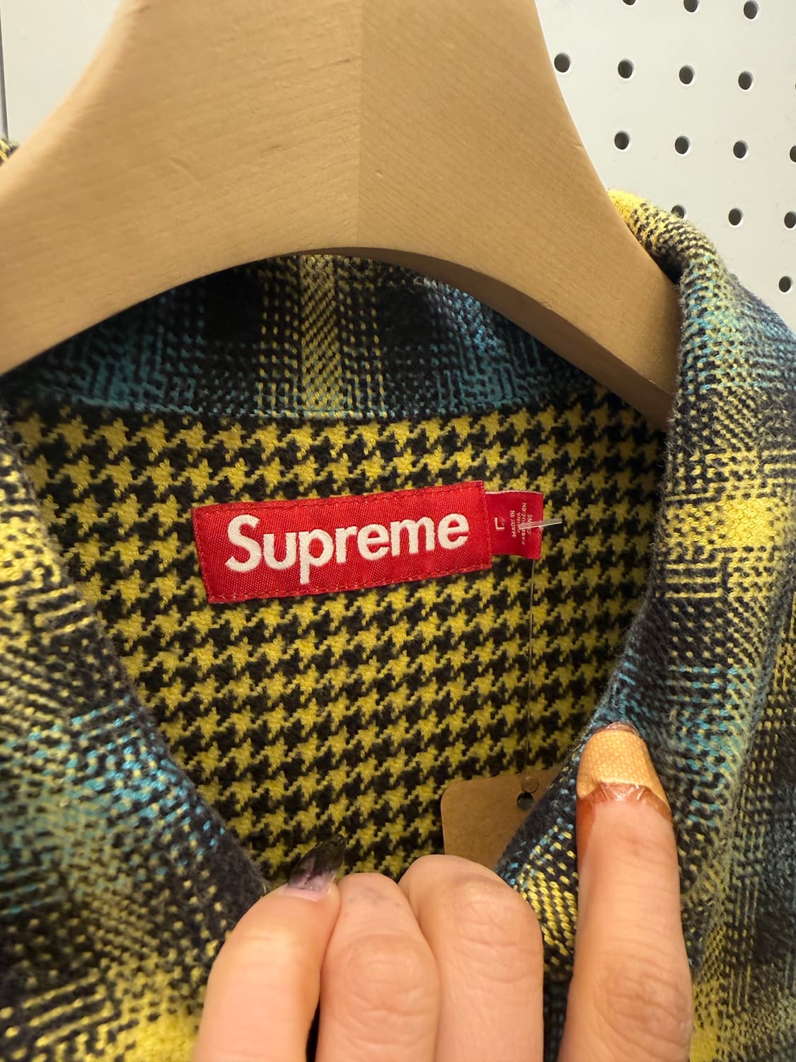 슈프림 믹스드 플래드 플란넬 셔츠 U1068 상품이미지5