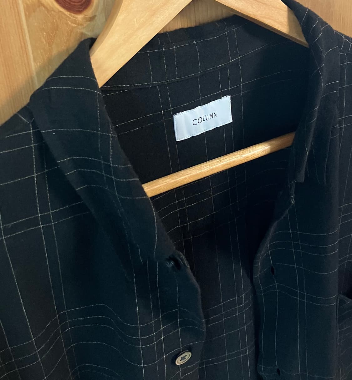 Rayon loose silhouette check shirt 상품이미지4