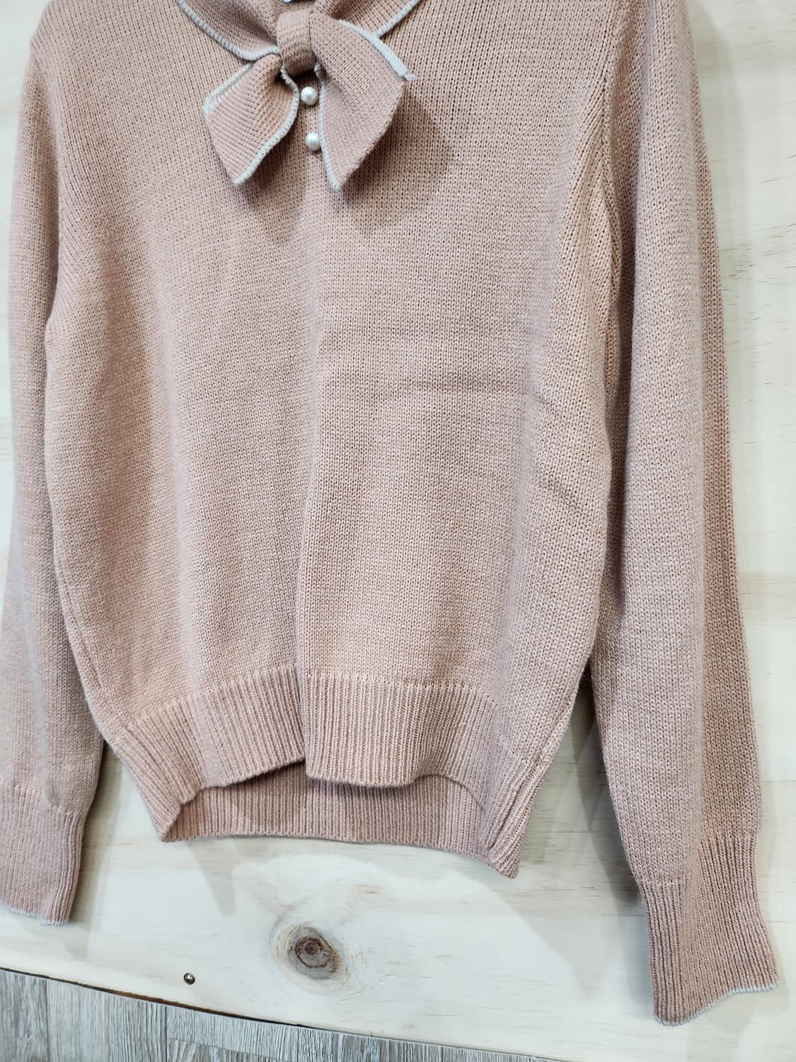 465) 로엠 리본포인트 니트 상품이미지4