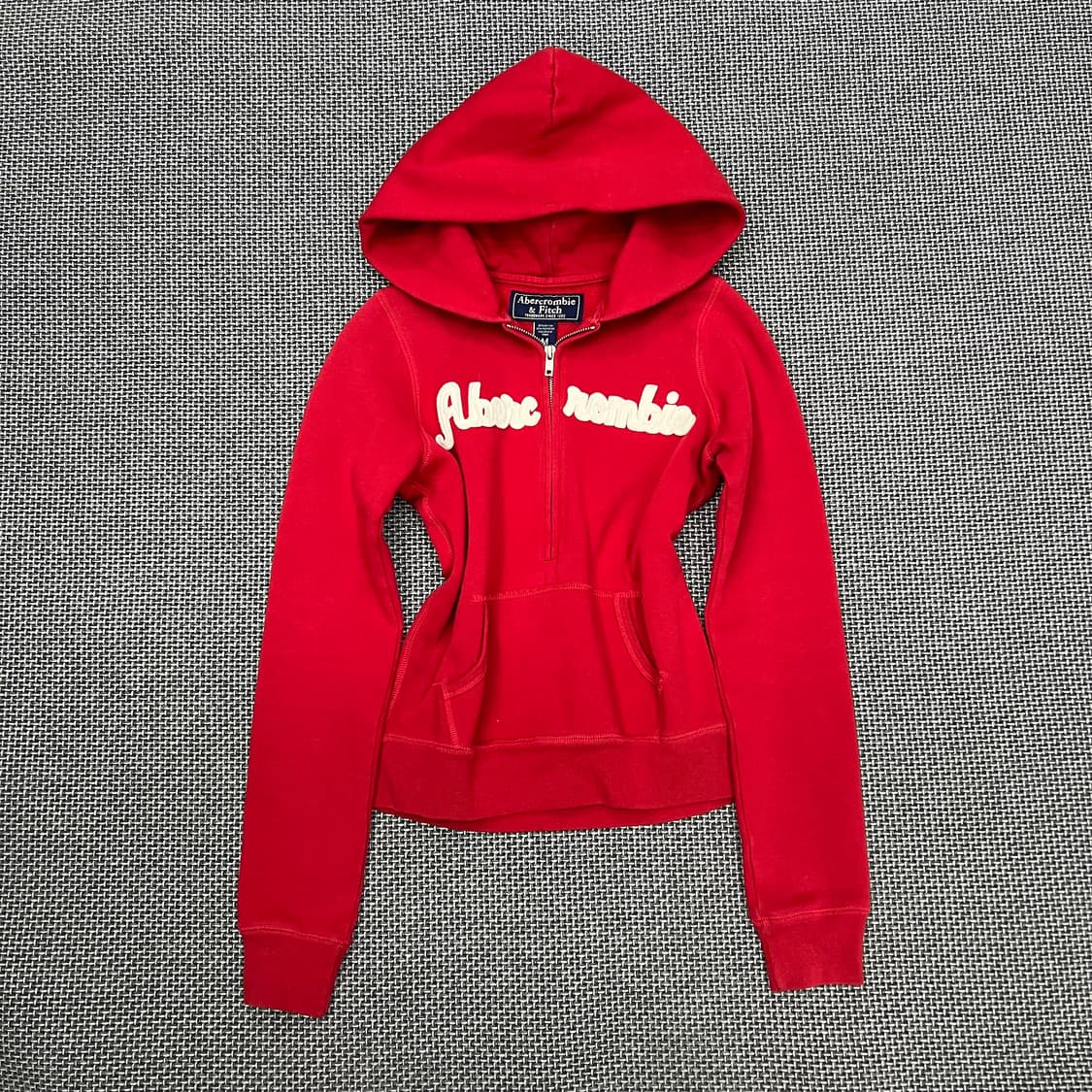 착샷O 아베크롬비 레드 반집업 후드 상품이미지1