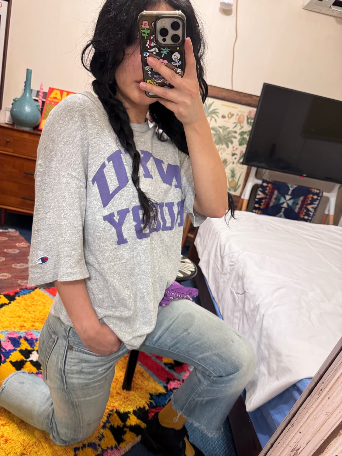 00’s 챔피온 NYU 티셔츠 상품이미지3