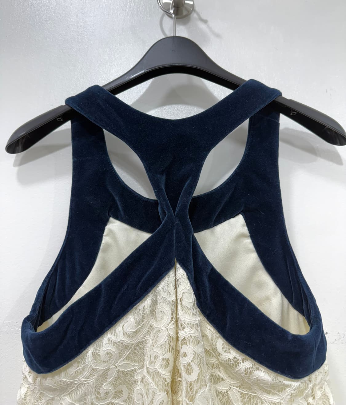 돌체비타 벨벳 레이스 티어드 원피스 XS 상품이미지4