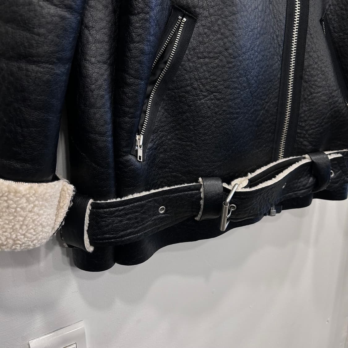 핸드메이드 비건레더 데끼 양털 무스탕 상품이미지4