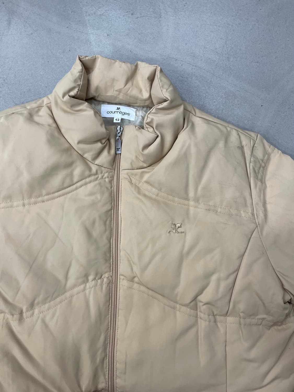 꾸레쥬 퀼팅 자켓 L 상품이미지2