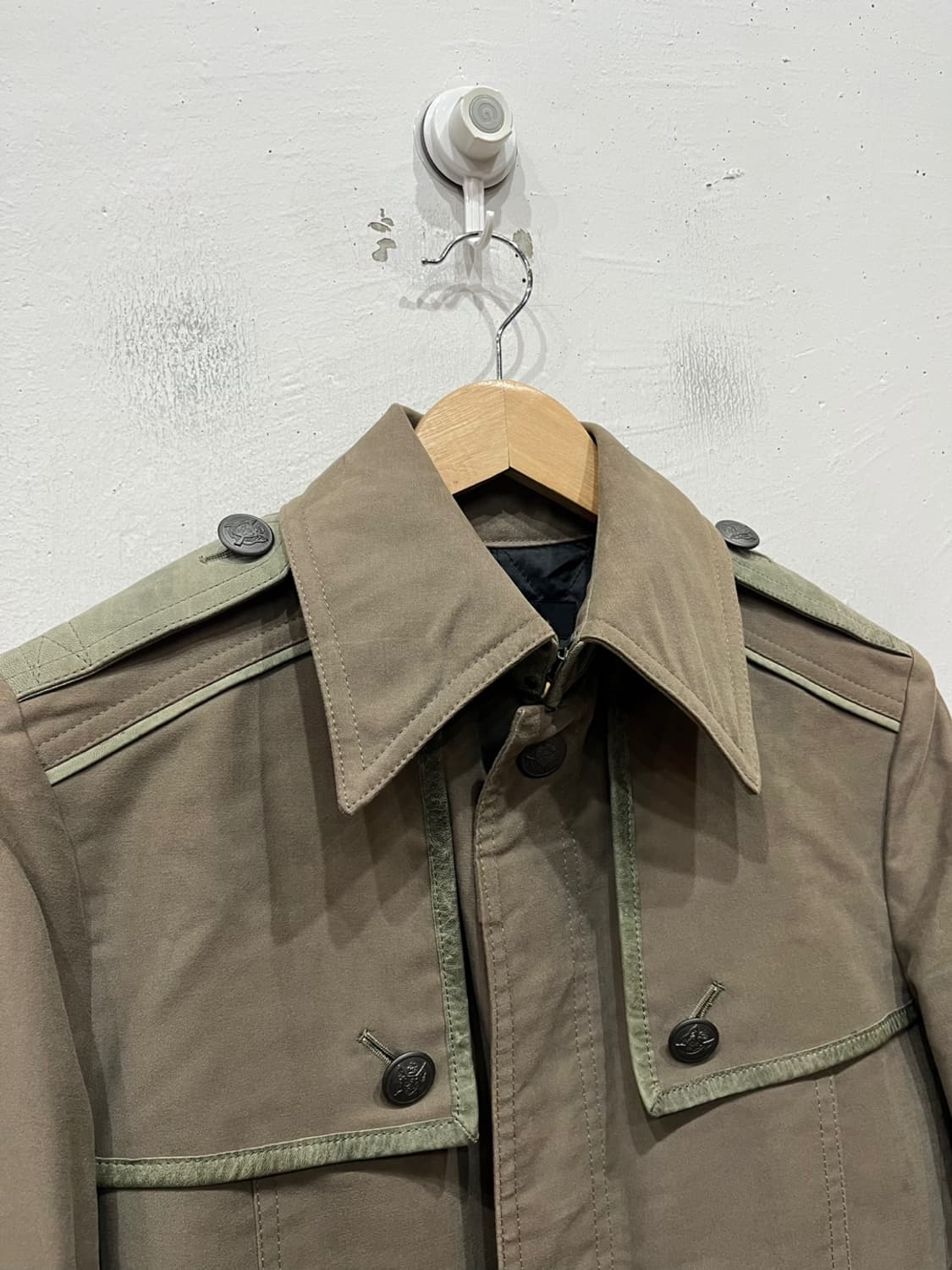 5351 Pour Les Hommes 양가죽 트리밍 몰스킨 밀리터리 자켓 상품이미지3