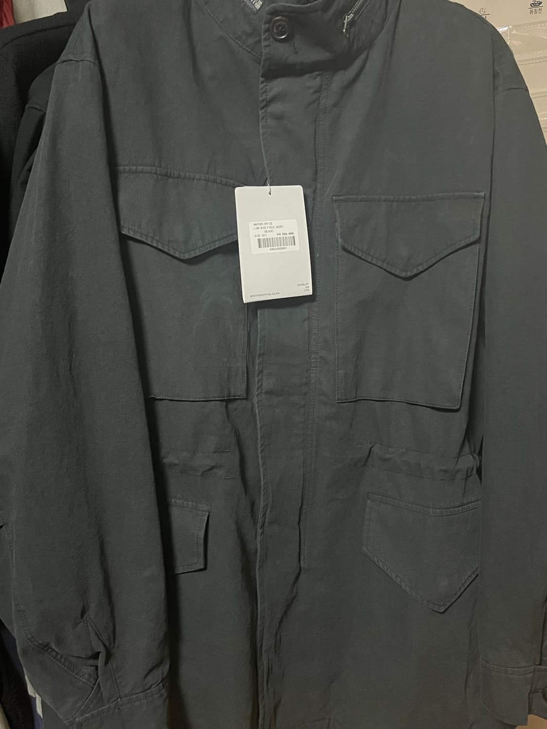 [1] 어나더오피스 M-65 필드자켓 블랙 상품이미지2