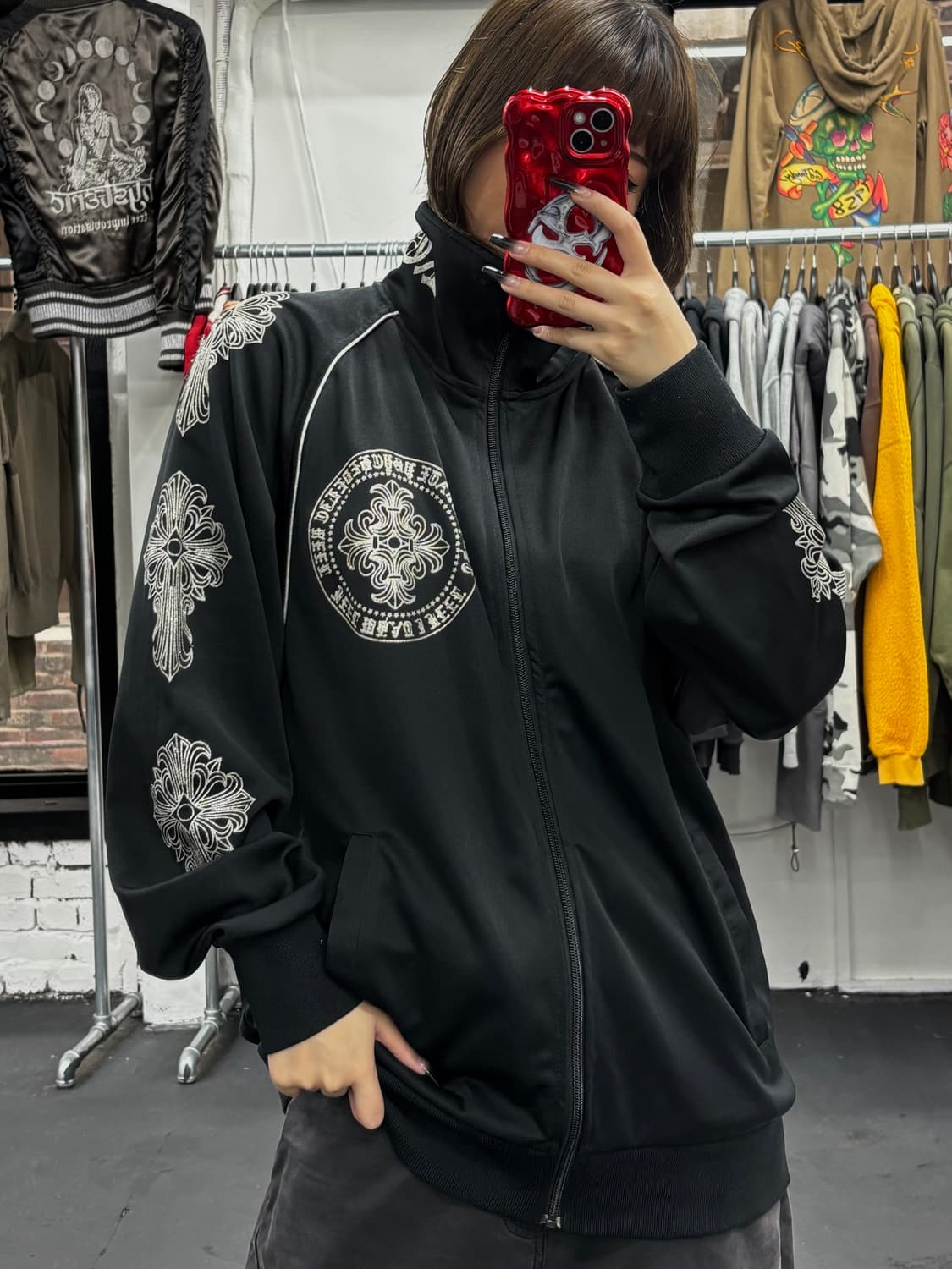VTG Defective Struct 블랙 크로스 져지 상품이미지4