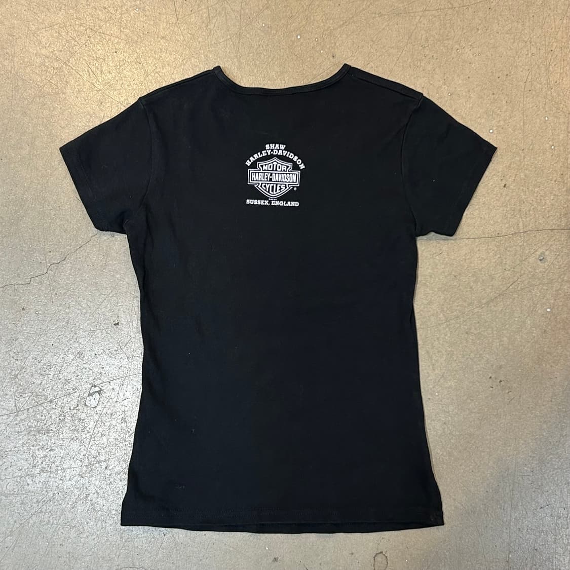 M 할리데이비슨 여성용 블랙 반팔티 상품이미지3